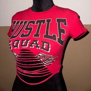 Windsor Red Crop Fitted T-Shirt